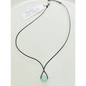 Peyote Bird Free Spirit Artisan Genuine Stone Aquamarine Pendant Necklace NWT